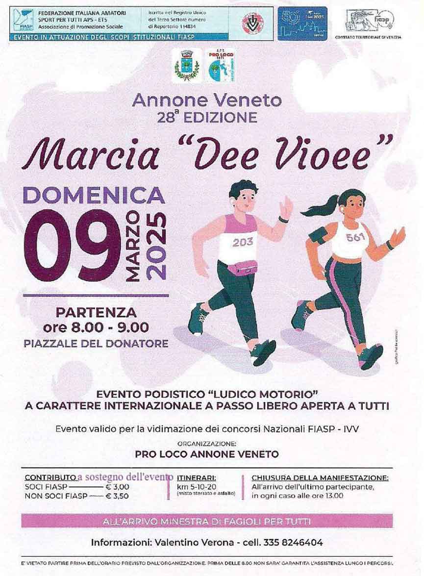 Marcia dee Vioee ad Annone Veneto