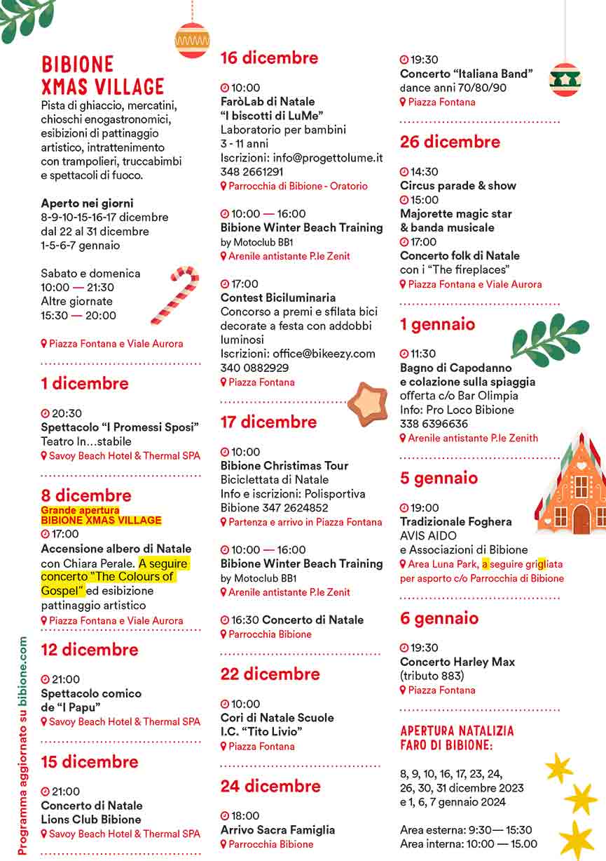 Bibione Christmas Village