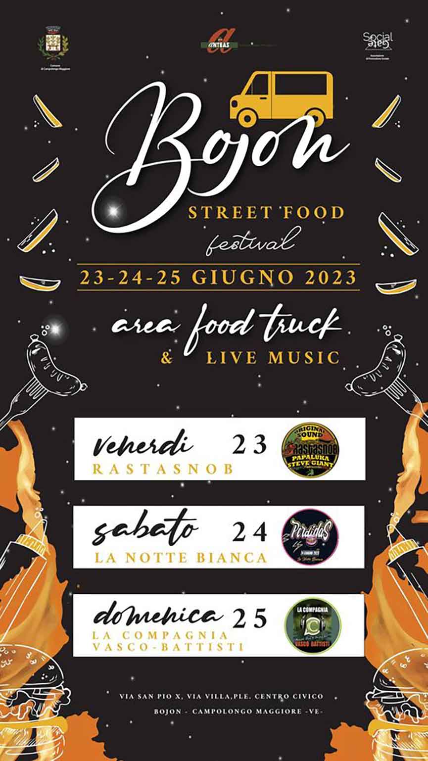 Programma della Street Food Festival di Bojon