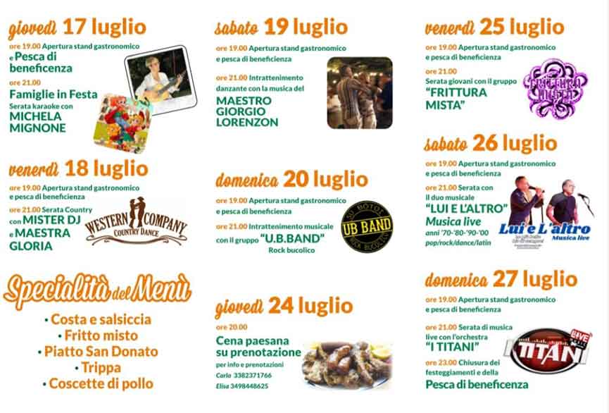 Programma Sagra Sant'Osvaldo Calvecchia