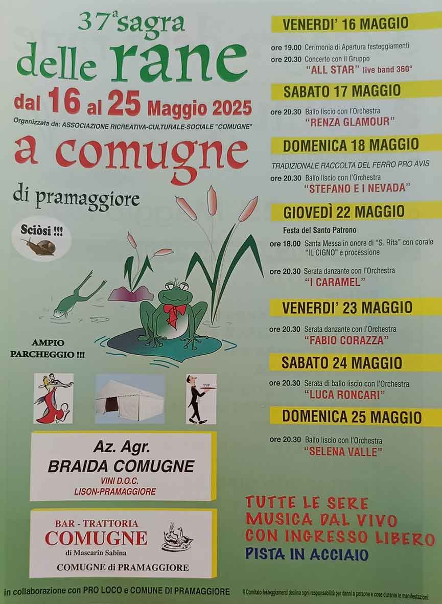 Sagra delle Rane a Comugne