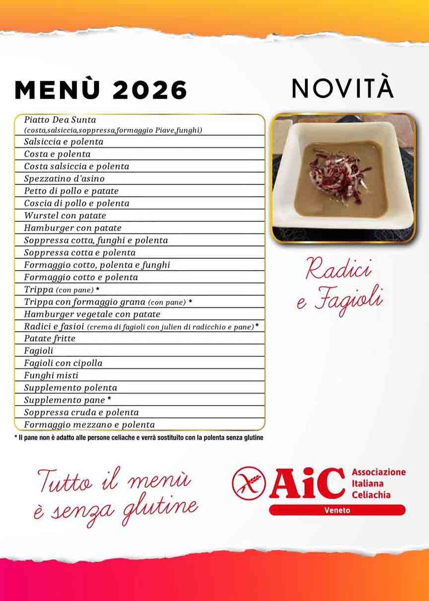 Menù della Festa dell'Assunta Eraclea