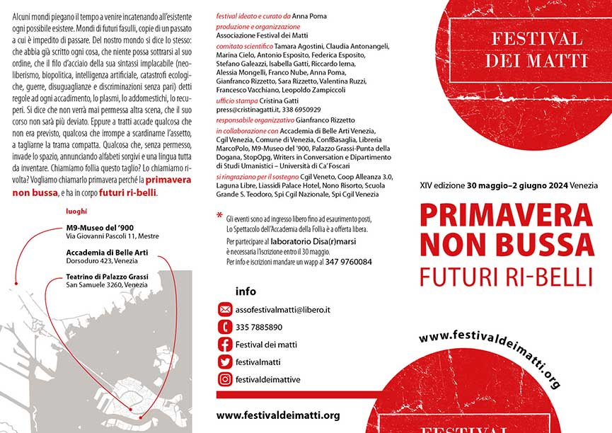 Programma Festival dei Matti Venezia