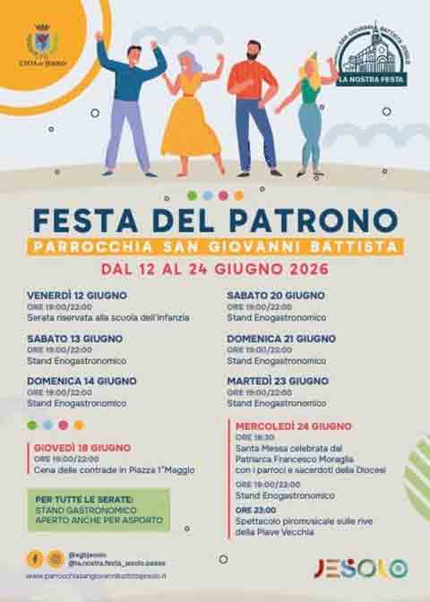 Programma della Festa di San Giovanni Battista 2026 a Zelarino