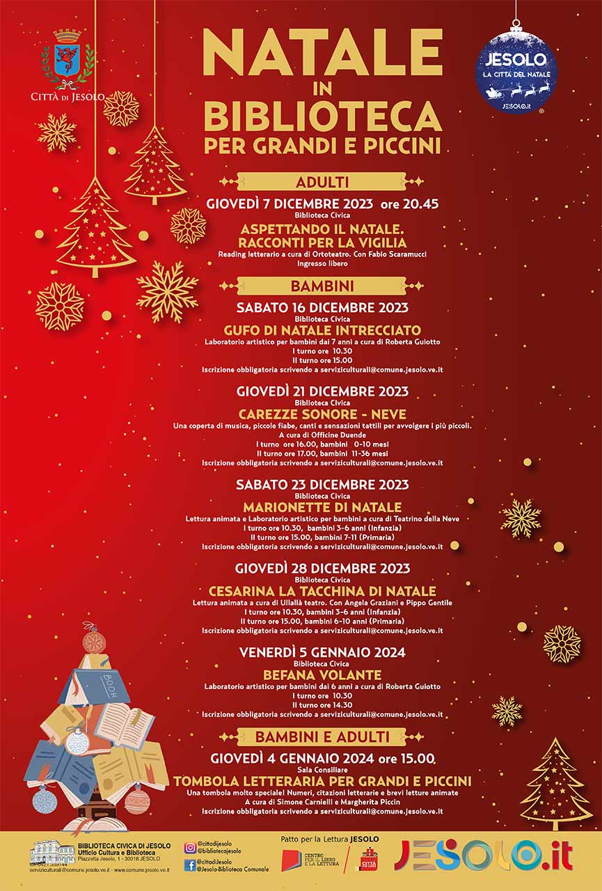 Eventi Il Natale della Biblioteca Jesolo Jesolo