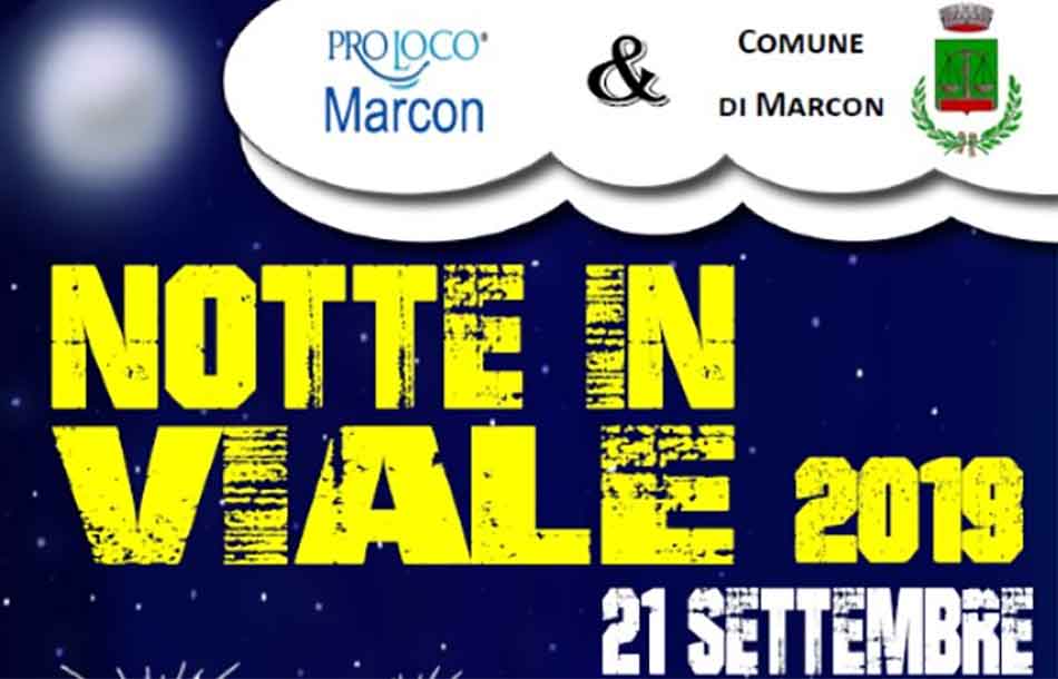 Notte in Viale a Marcon