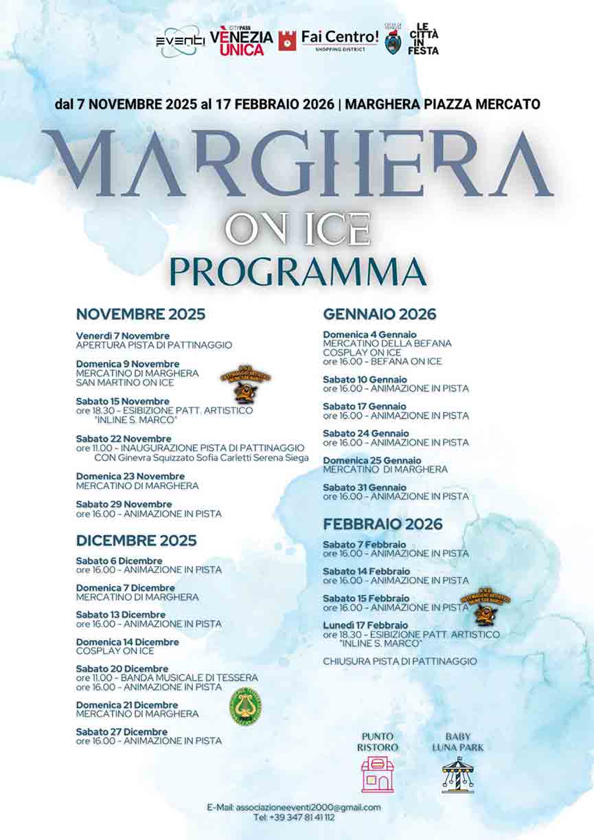 Pista pattinaggio ghiaccio a Marghera