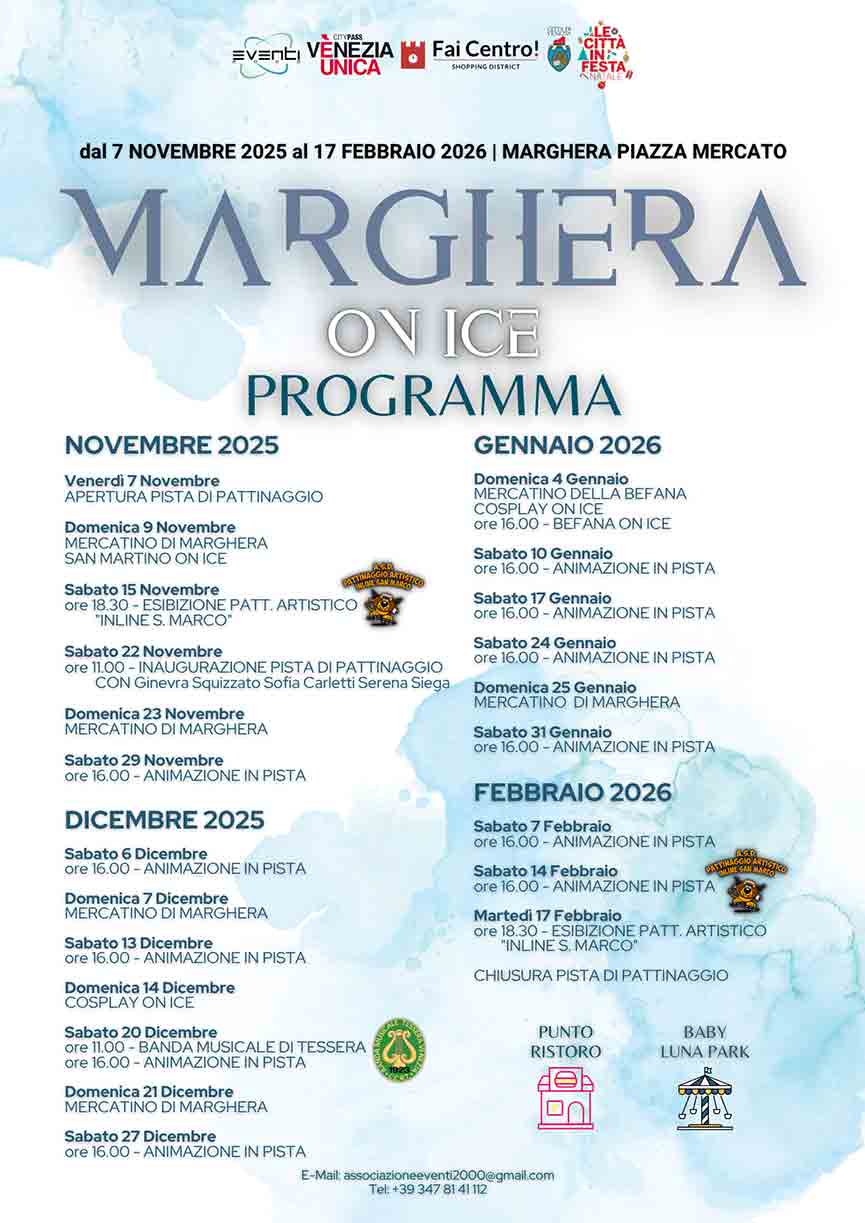 Pista pattinaggio ghiaccio a Marghera