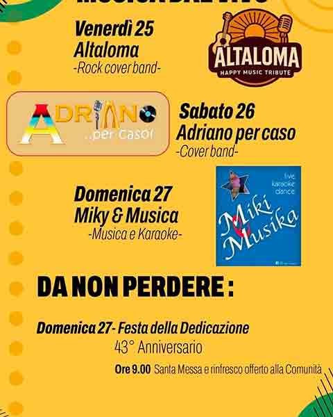 Programma di Villabona in Festa