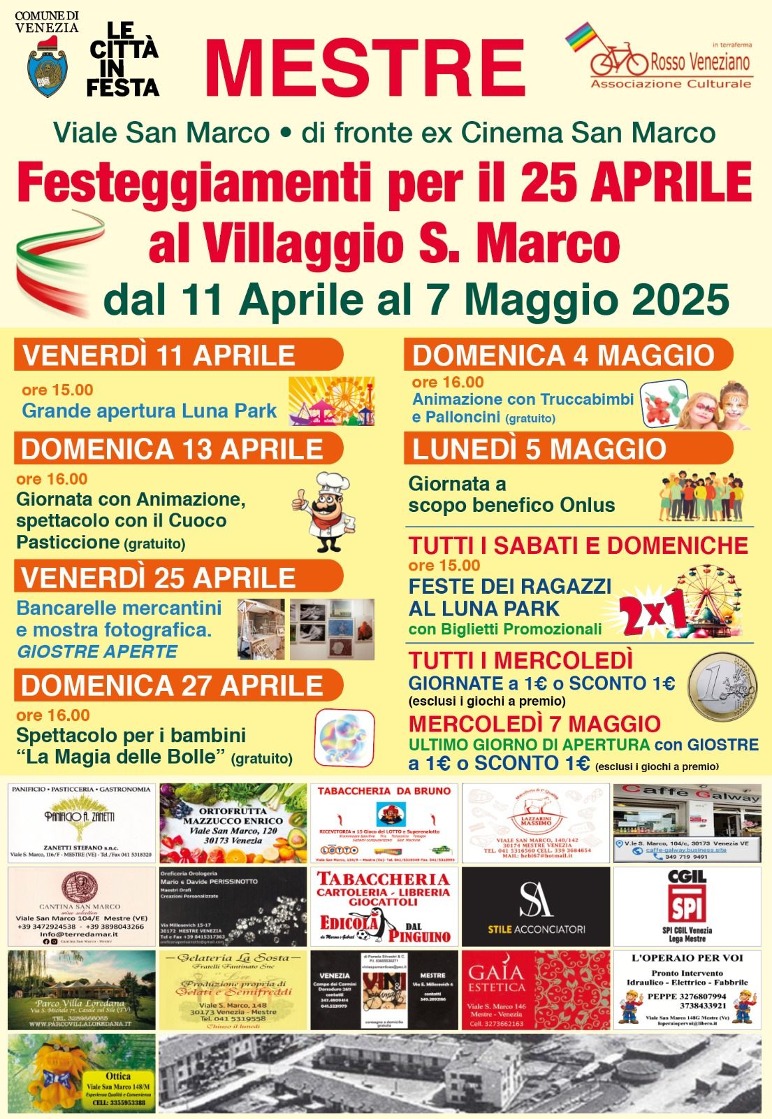 Festeggiamenti 25 Aprile Villaggio San Marco a Mestre