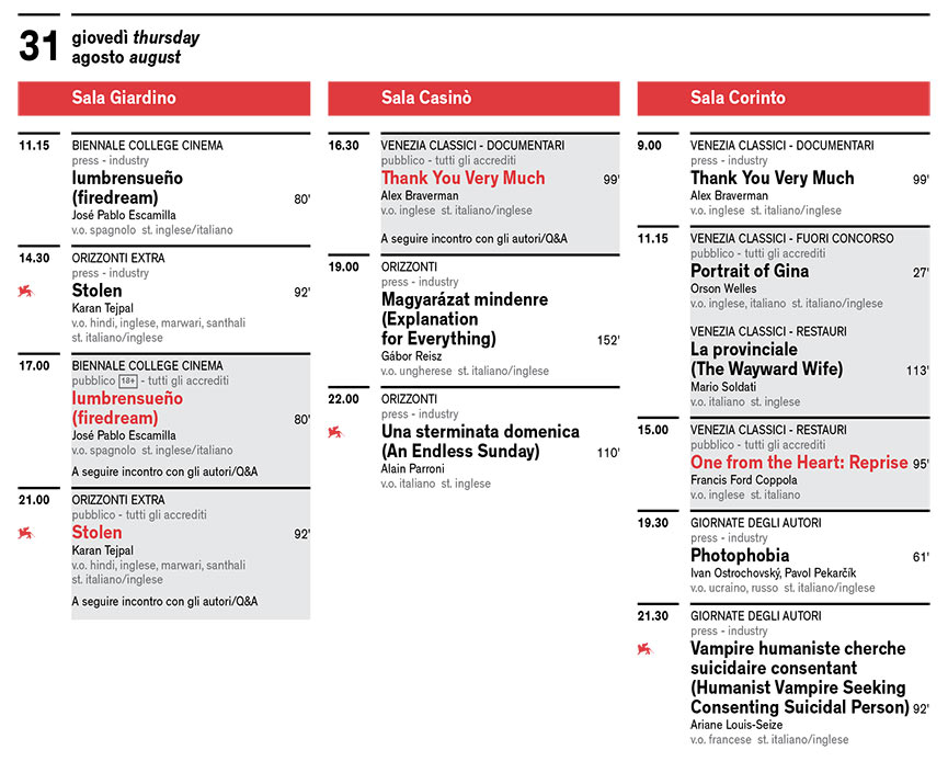 Mostra del Cinema di Venezia