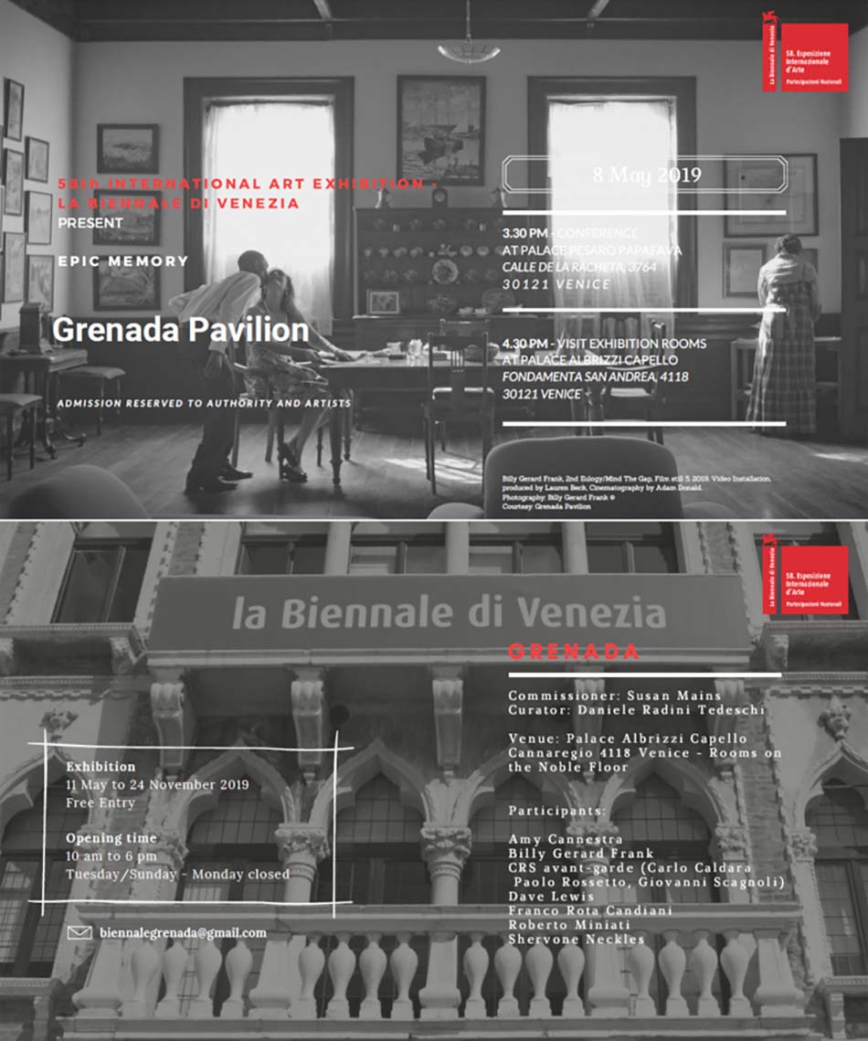 Padiglione Grenada Biennale d'Arte 2019 a Venezia