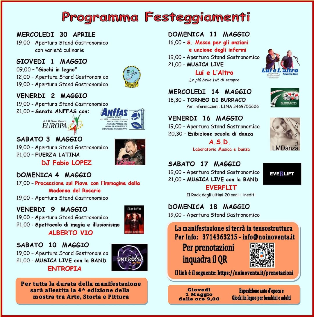 Sagra del Rosario Noventa di Piave