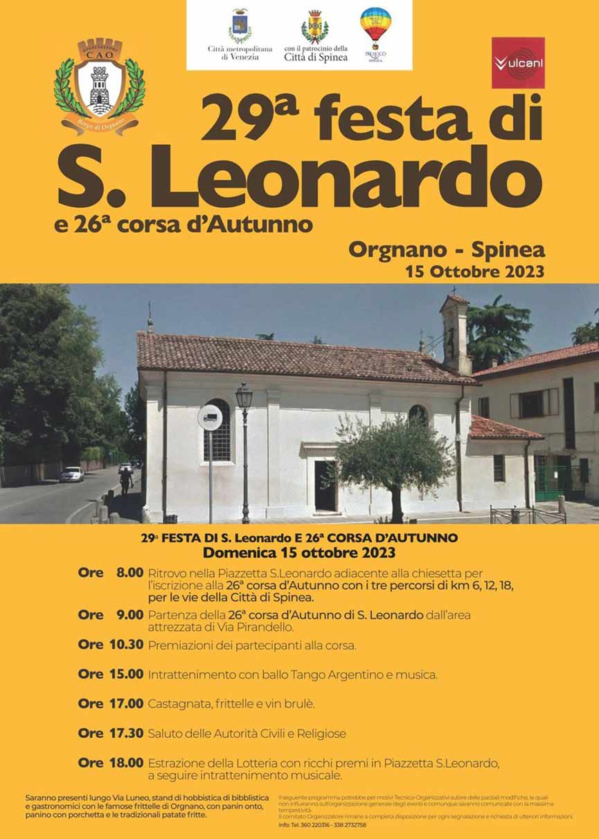Festa di San Leonardo Orgnano Spinea Venezia