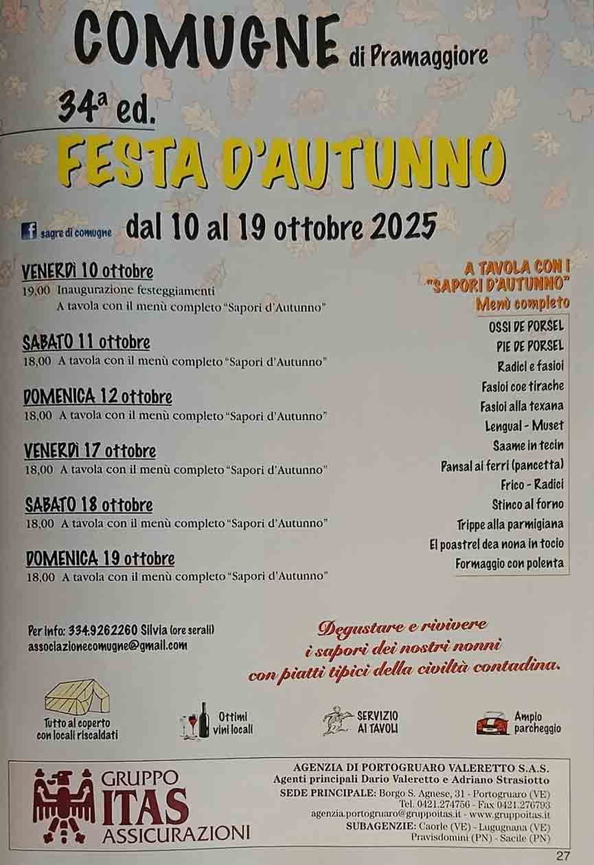 Festa d'Autunno - Comugne di Pramaggiore