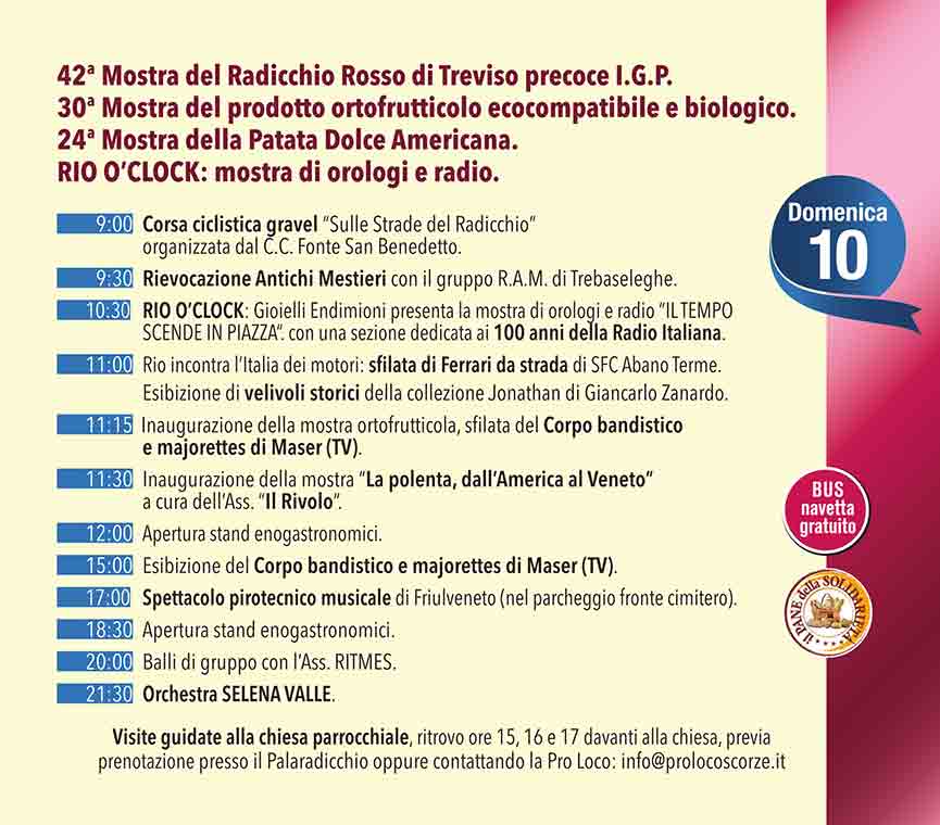 Festa del Radicchio Rio San Martino, Scorz&egrave;
