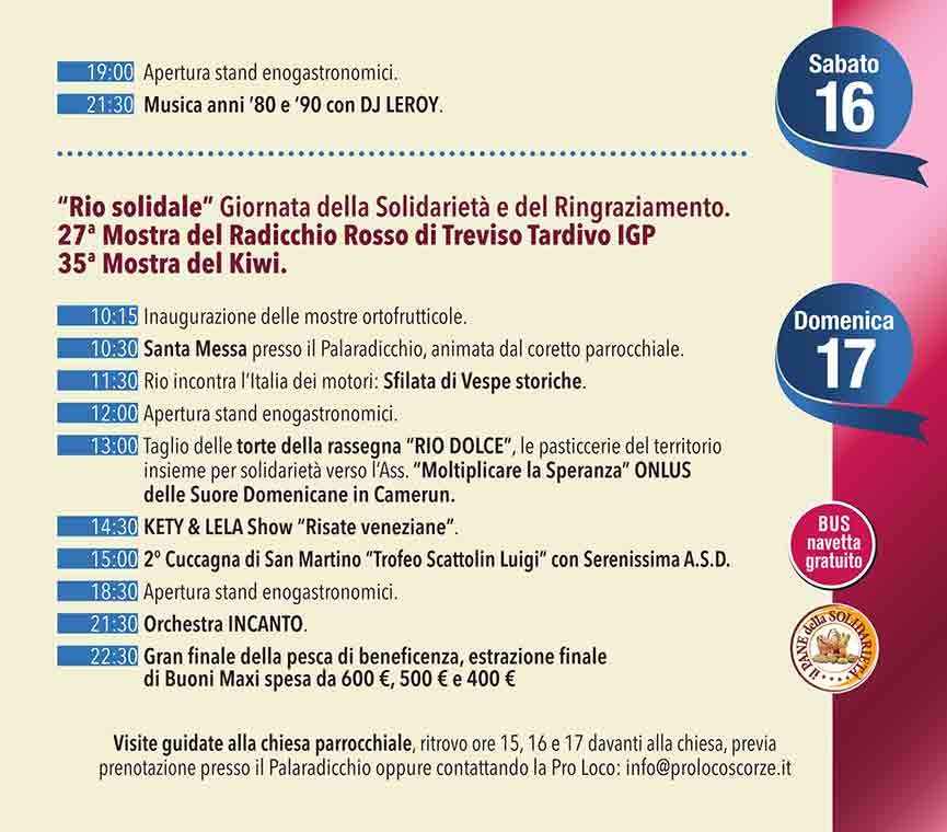 Festa del Radicchio Rio San Martino, Scorz&egrave;