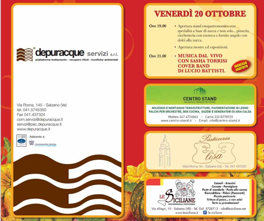 Programma Festa della Zucca Salzano