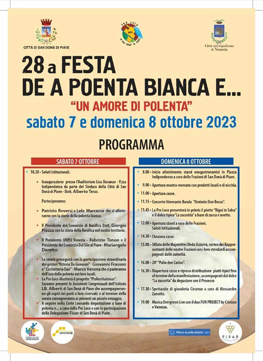 Festa dea Polenta Bianca - San Don&agrave; di Piave