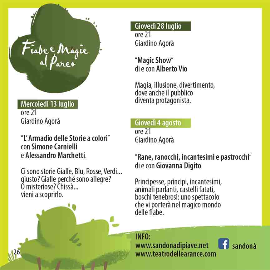 Fiabe e magie al Parco  - San Don&agrave; di Piave