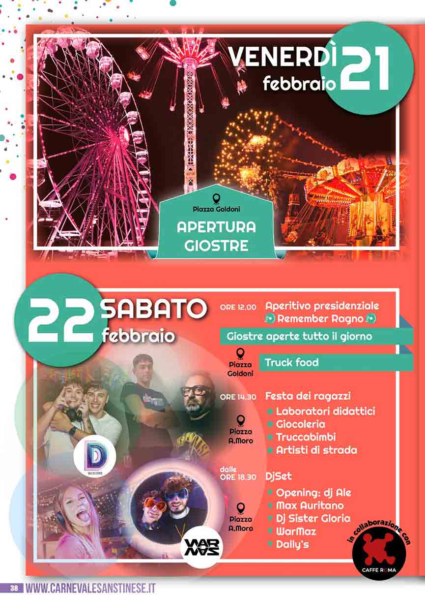 Programma Carnevale Sanstinense a San Stino di Livenza