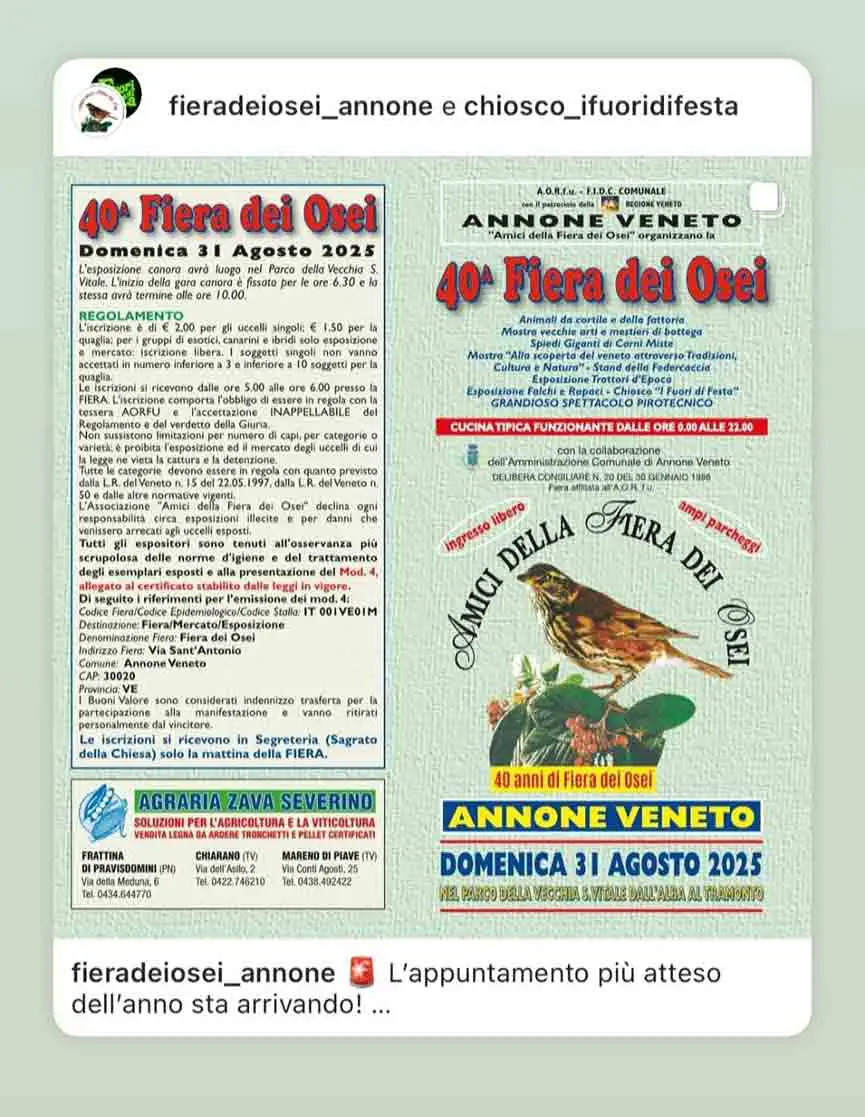 Fiera degli Osei Annone Veneto