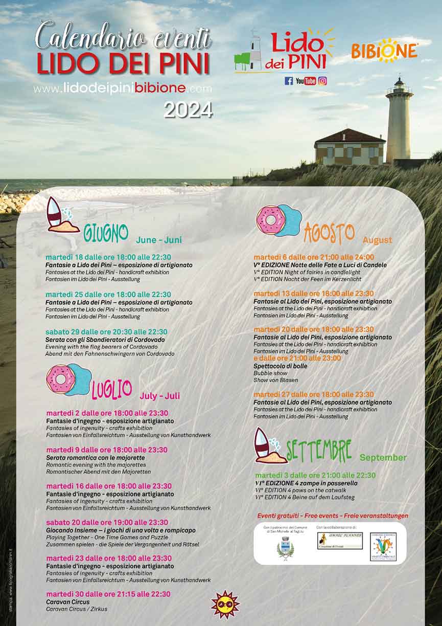 Eventi Estate al Lido dei Pini, Bibione