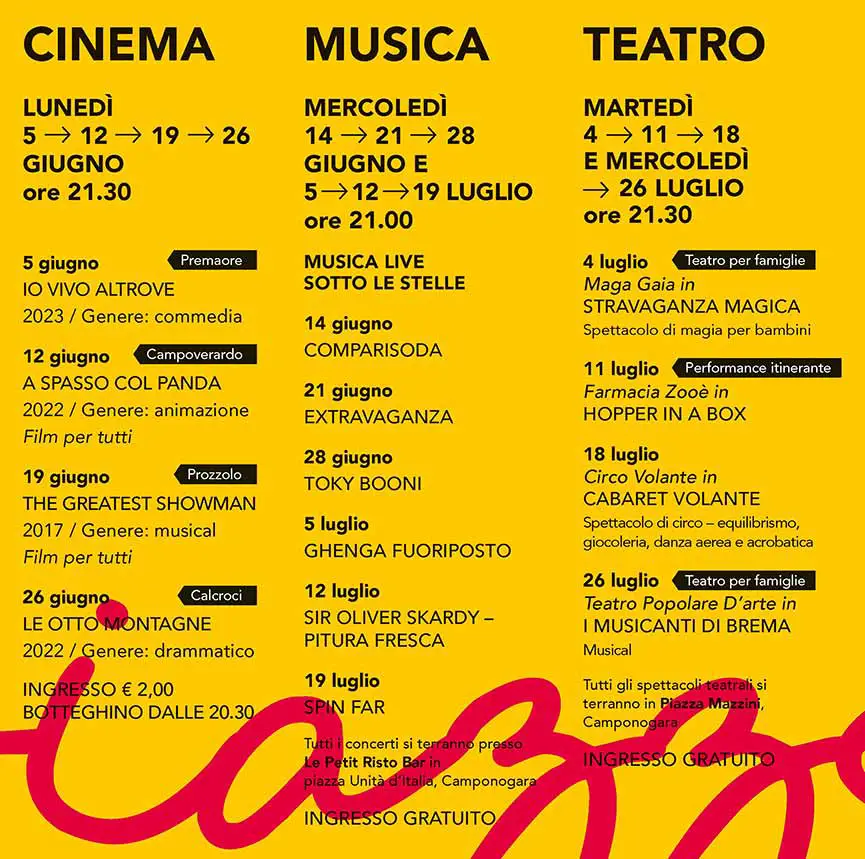 Programma Piazze in Festa Camponogara