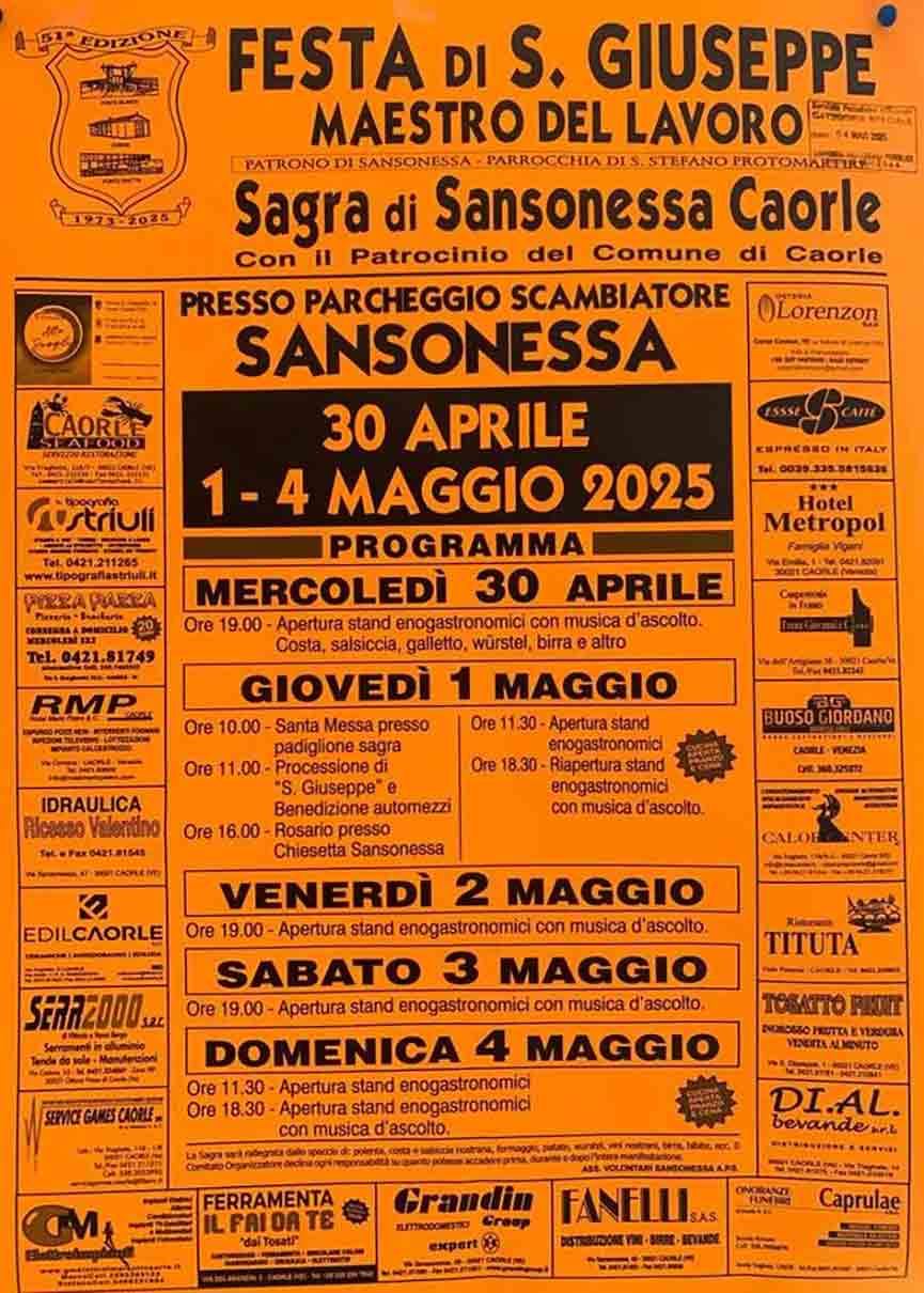 Sagra di Sansonessa. Festa di San Giuseppe di Caorle