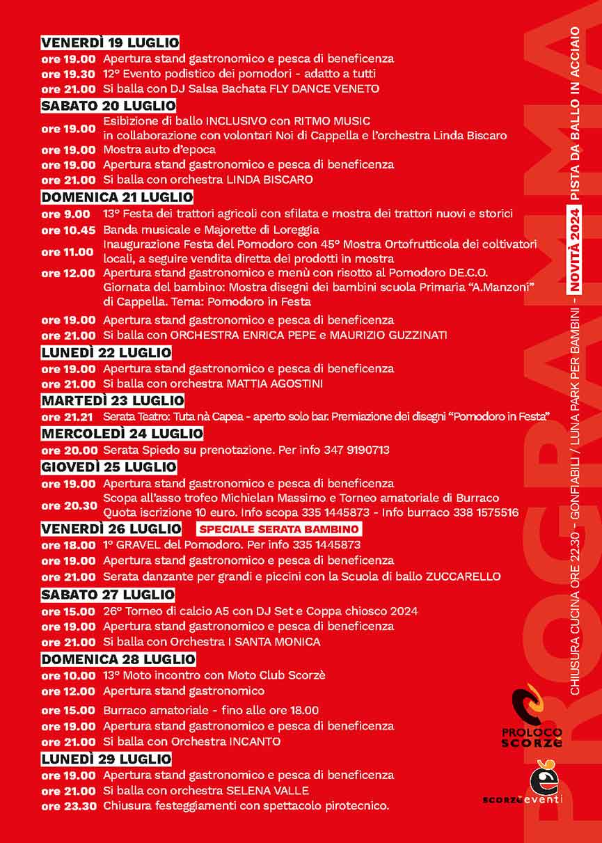 Festa del Pomodoro Cappella di Scorzè