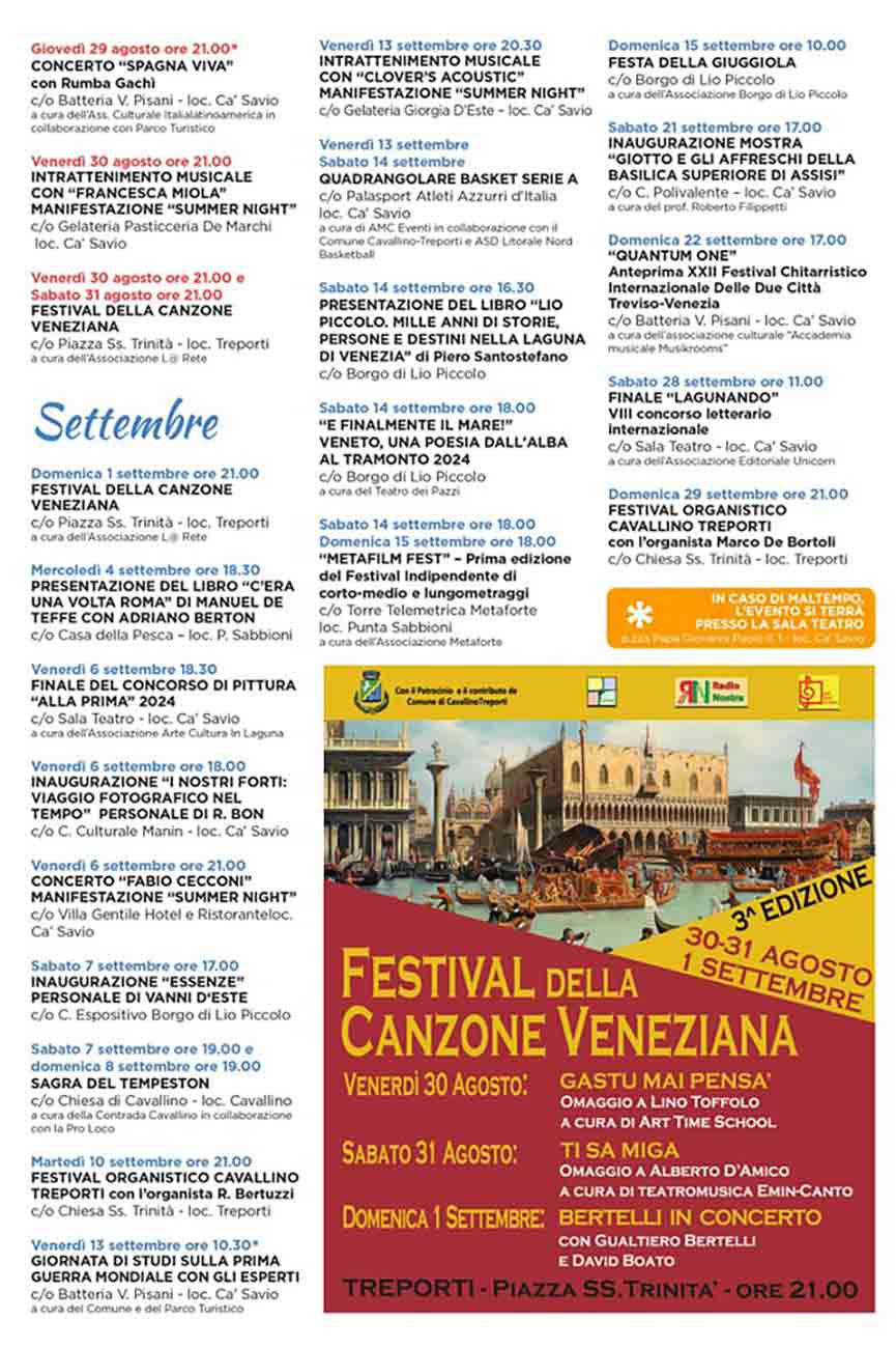 Eventi Estate Cavallino Treporti Venezia