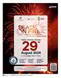 Spettacolo dei Fuochi d'artificio Beach On Fire Cavallino