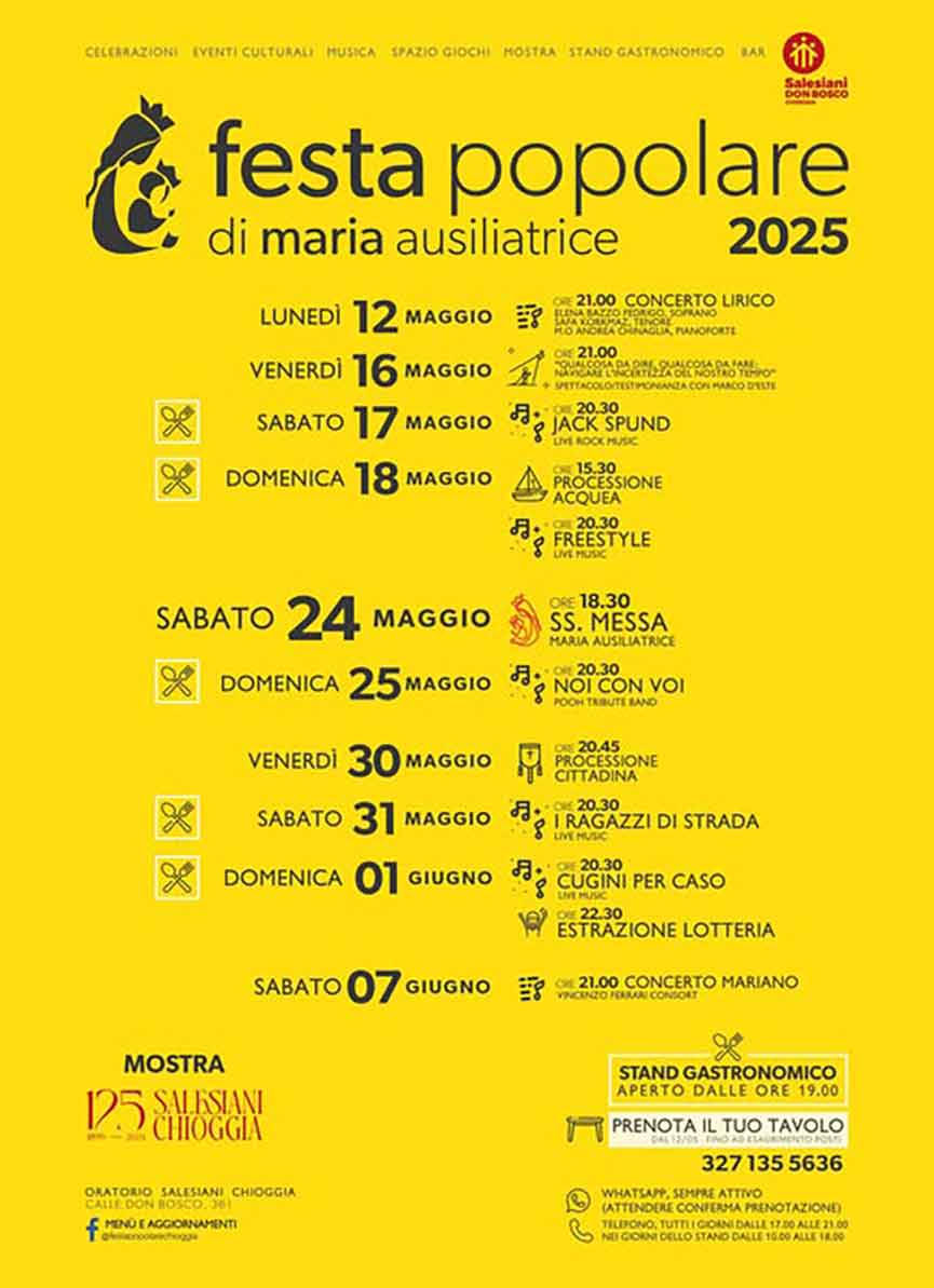 Festa Popolare di Santa Maria Ausiliatrice Sottomarina Lido - Chioggia