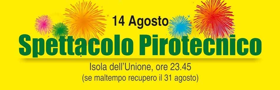 Spettacolo pirotecnico dei Fuochi d'artificio Ferragosto Sottomarina Lido - Chioggia