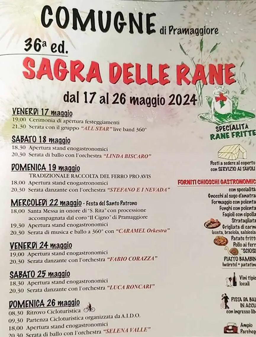 Sagra delle Rane a Comugne