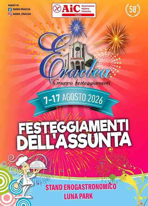 Programma della Festa dell'Assunta Eraclea