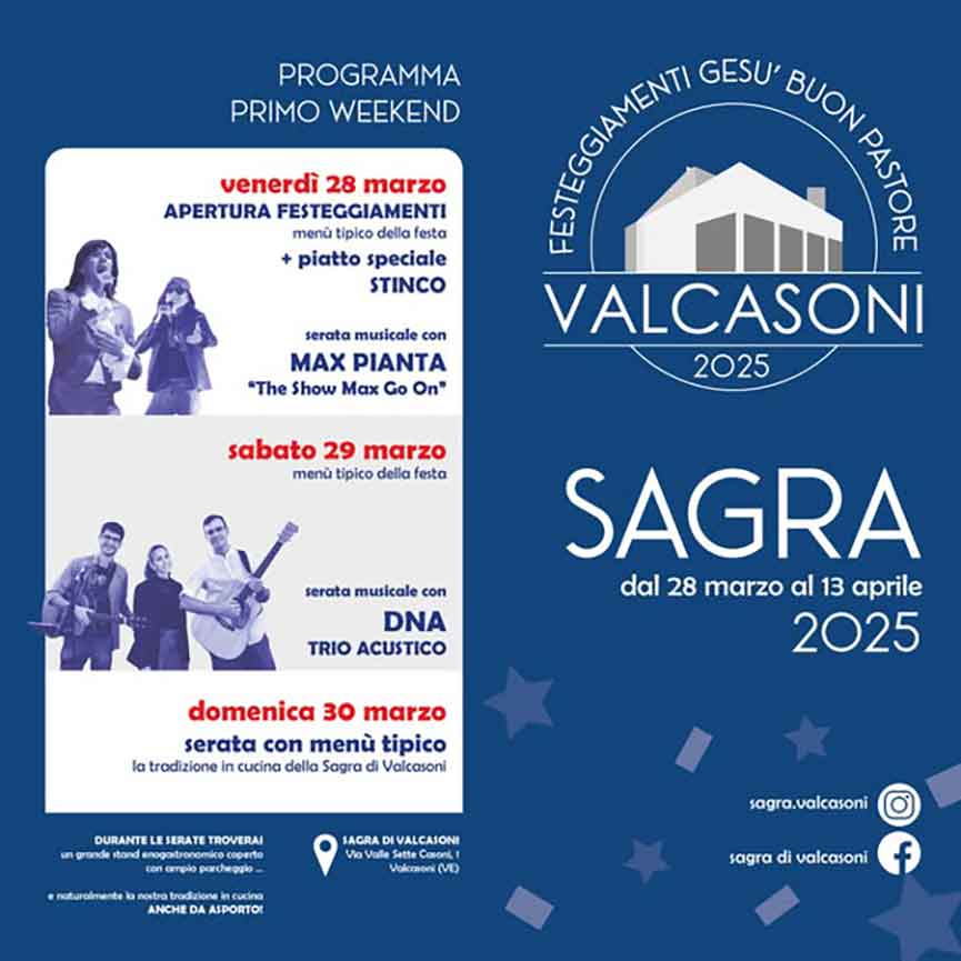 Programma 1 Sagra di Valcasoni Eraclea
