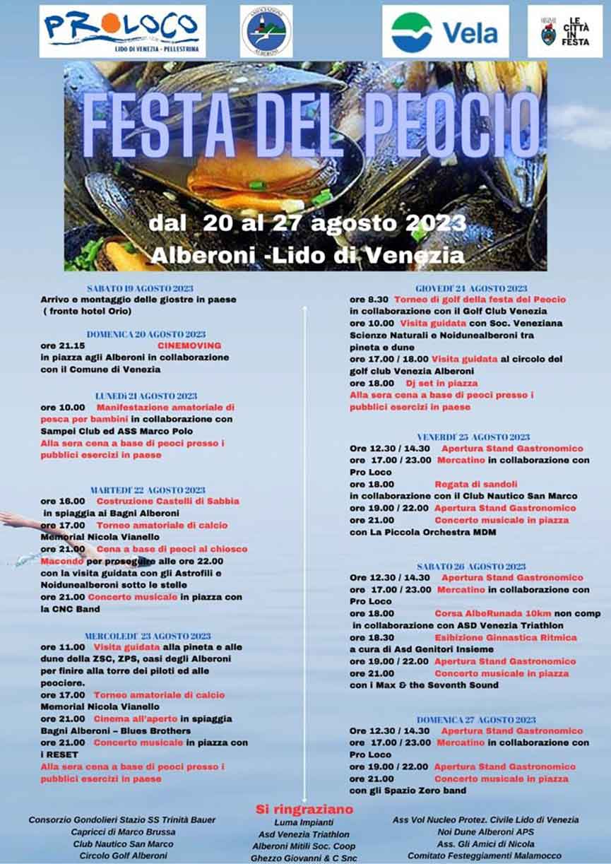 Festa del Peocio Alberoni Venezia