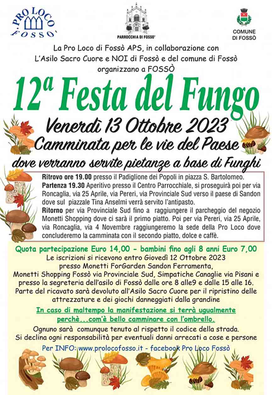 Festa del Fungo in Tavola a Fossò