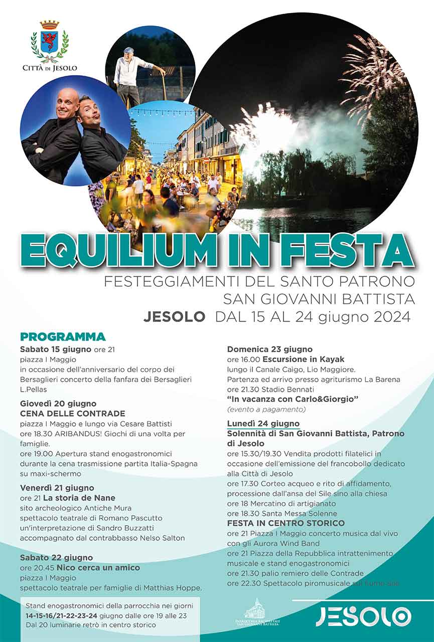 Programma Festa di San Giovanni Battista Jesolo