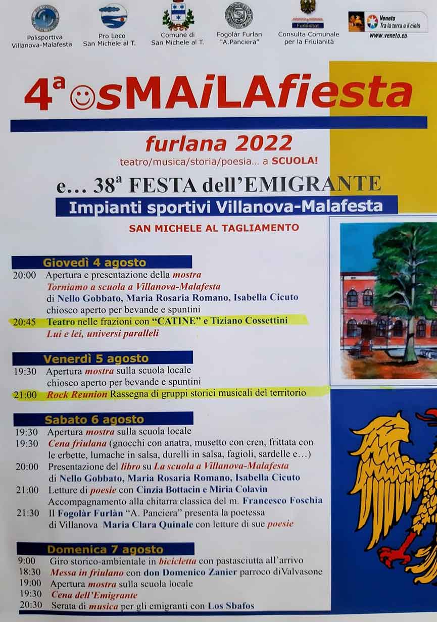 Smailafiesta e Festa dell'Emigrante  San Michele al Tagliamento