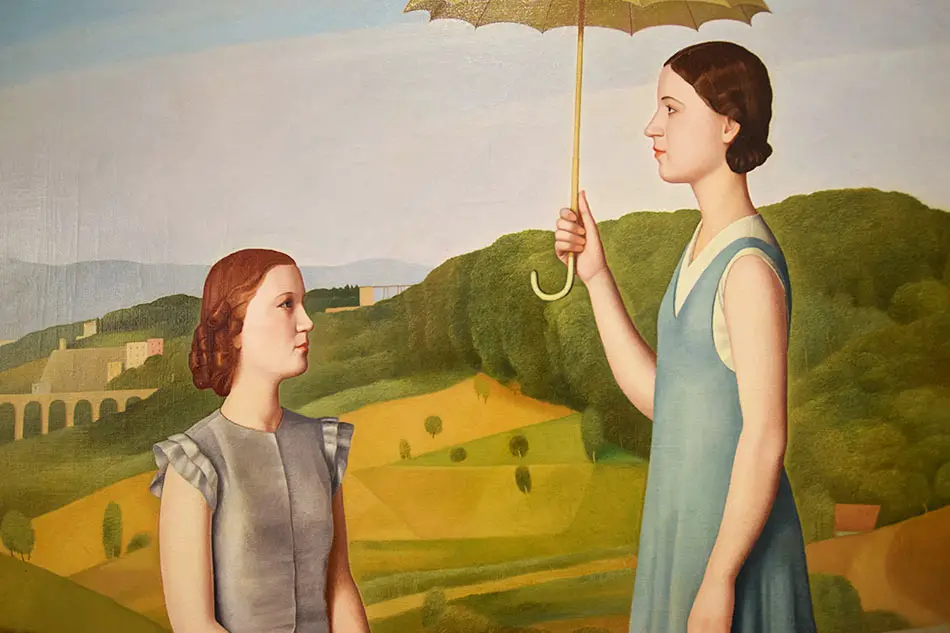 Le Villeggianti, 1934, Antonio Donghi - Museo Ca' Pesaro