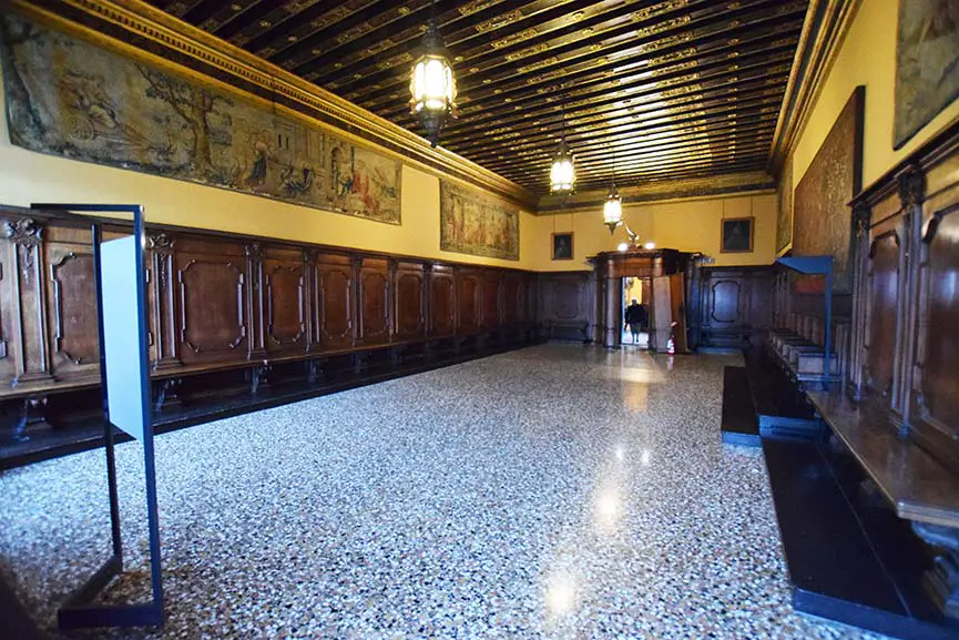 Sala della Quarantia Criminal  di Palazzo Ducale a Venezia