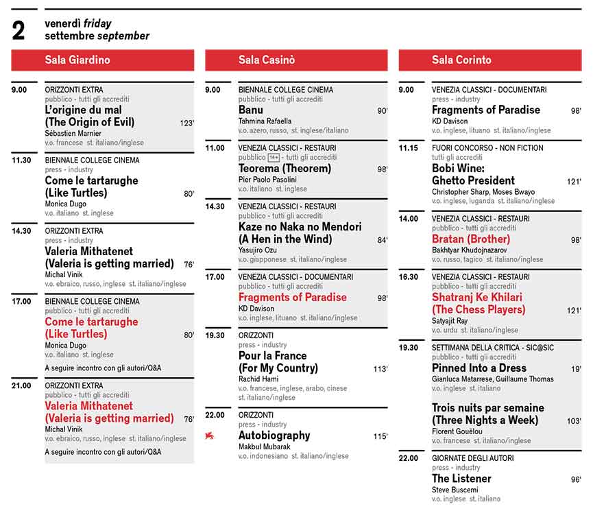 Mostra del Cinema di Venezia