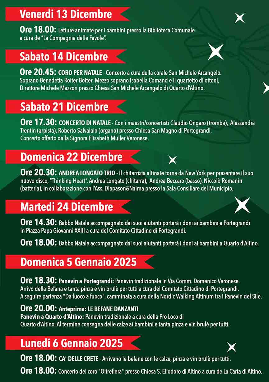 Programma Natale a Quarto d'Altino
