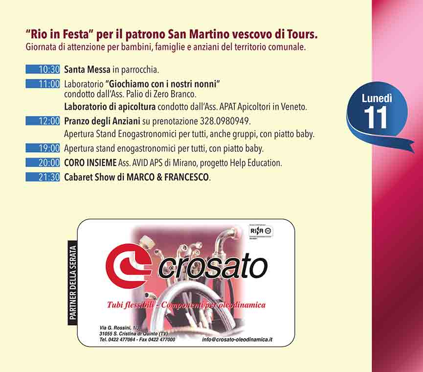 Festa del Radicchio Rio San Martino, Scorzè
