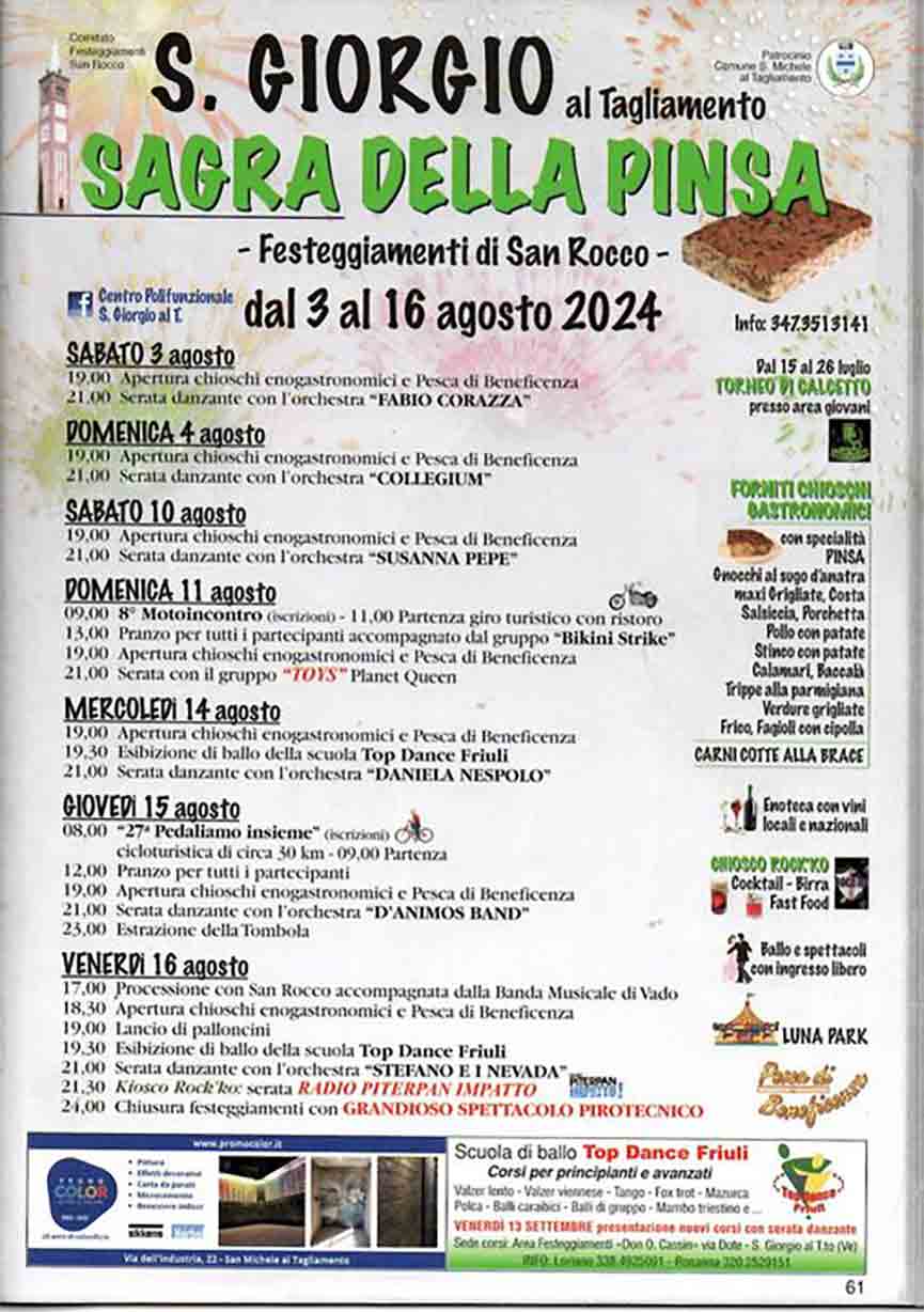 Sagra della Pinsa  San Giorgio al Tagliamento