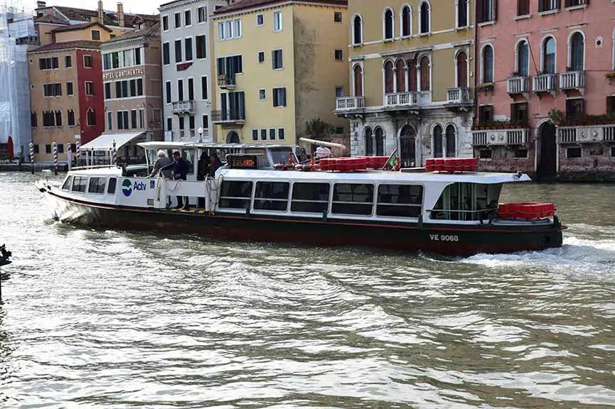 Venice water bus vaporetto Line 5.1