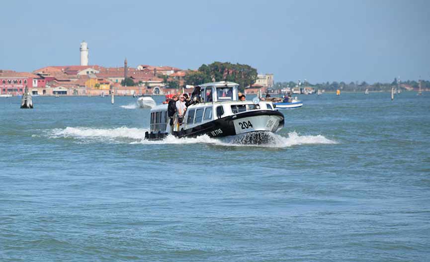 Murano Treport in vaporetto