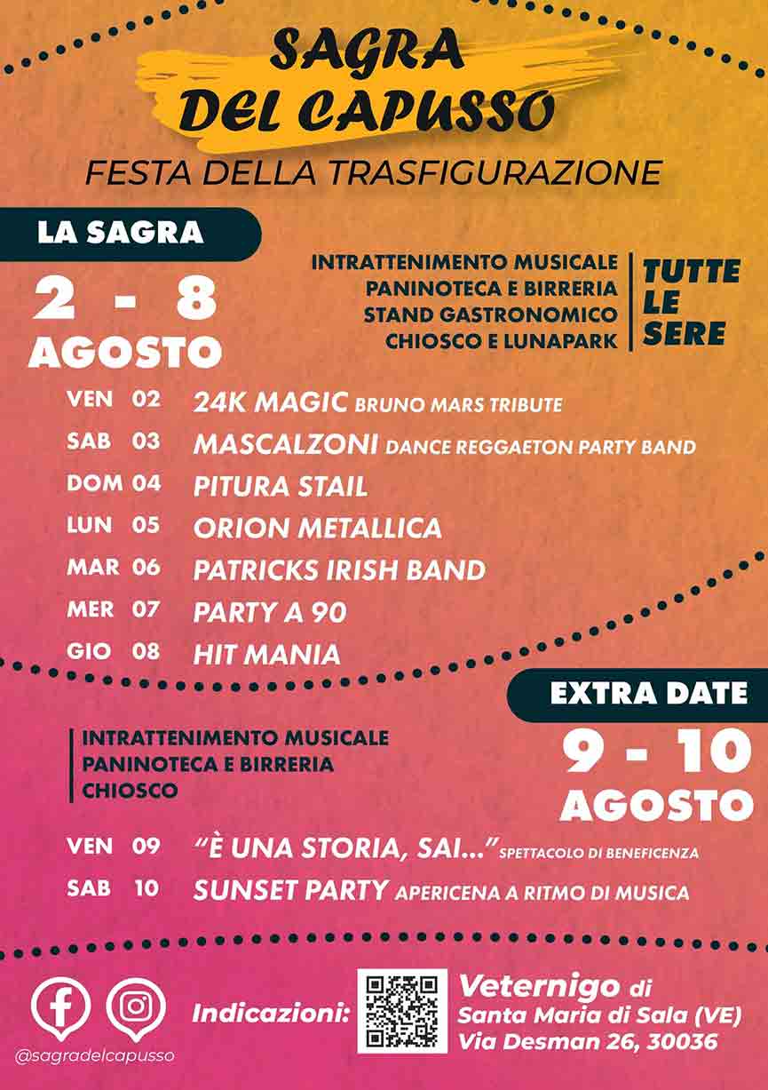 Festa della Trasfigurazione e Sagra del Capusso di Veternigo